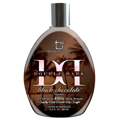 Крем для солярия с ультра темными бронзантами Double Black Chocolate 400X и мега коллагенами 400