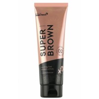 Крем для солярия Tannymaxx Super Brown Bronzer с натуральным бронзантом, подтягивающим эффектом и супер уходом